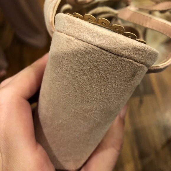 Loft Soft Pink Lace-up Heels - Picture 5 of 6